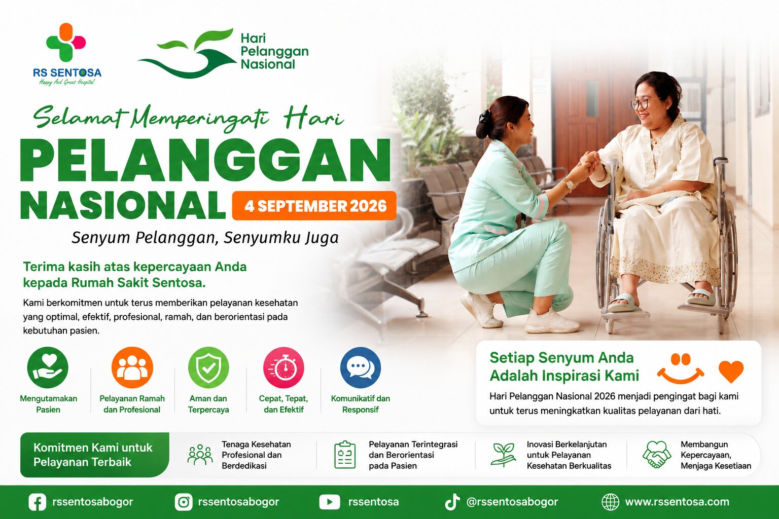 Hari Pelanggan Nasional 2026: RS Sentosa Teguhkan Komitmen Hadirkan Pelayanan Kesehatan yang Optimal dan Berorientasi Pada Kebutuhan Pasien